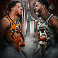 Grün, Weiß und Orange und Schwarz prallen aufeinander, die Celtics gewinnen das erste Spiel der Eastern Conference Finals